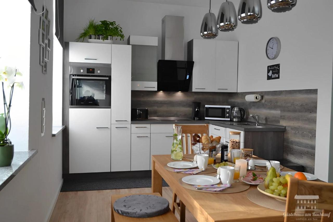 Komfort Ferienwohnungen Mit Wellness-Garten - Gaestehaus Am Bachlauf - Losheim Am See Bagian luar foto