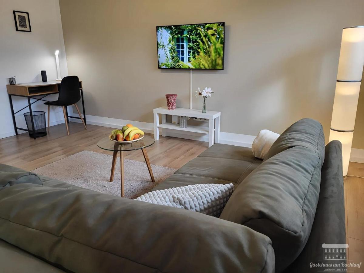 Komfort Ferienwohnungen Mit Wellness-Garten - Gaestehaus Am Bachlauf - Losheim Am See Bagian luar foto
