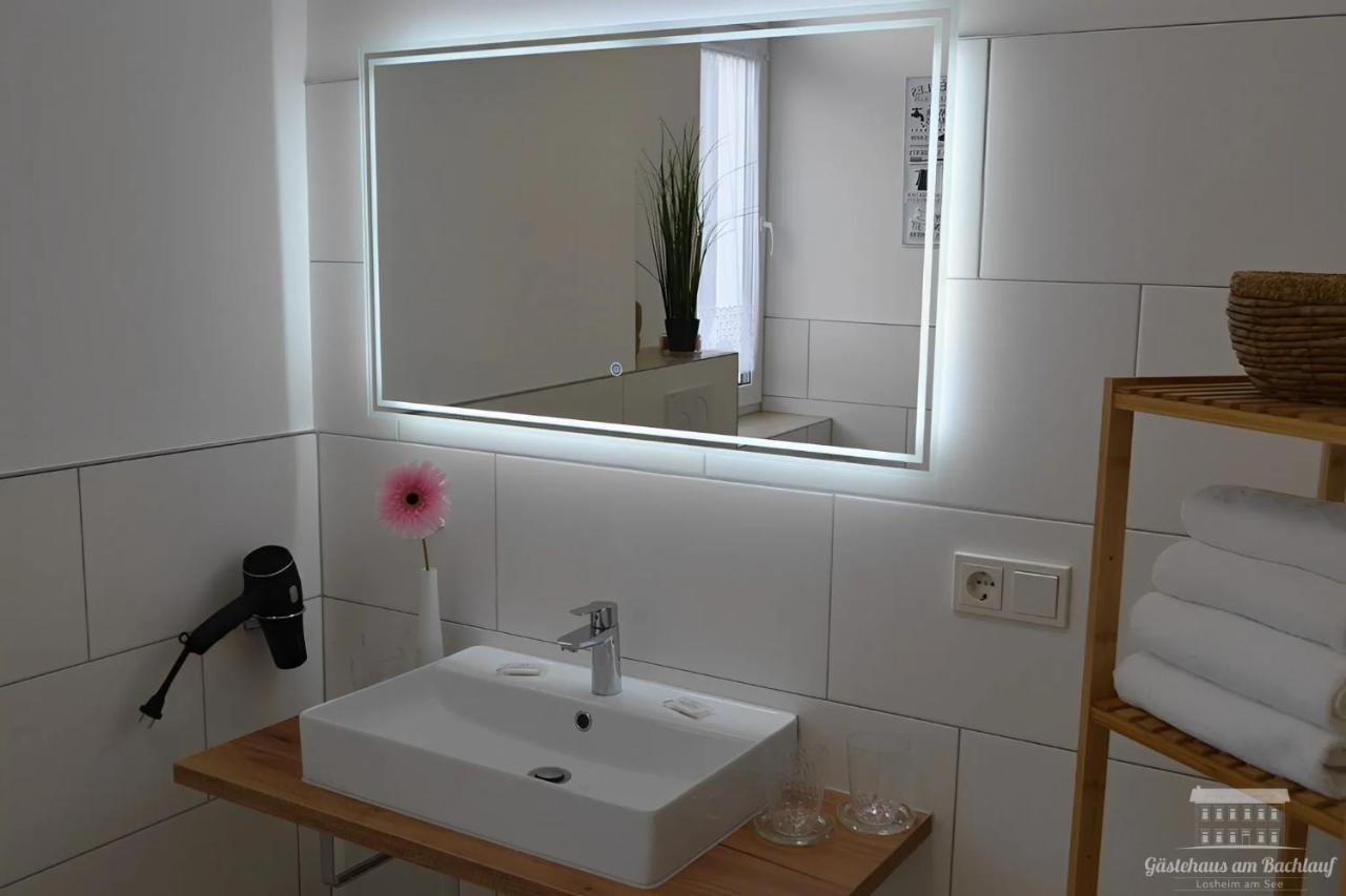 Komfort Ferienwohnungen Mit Wellness-Garten - Gaestehaus Am Bachlauf - Losheim Am See Bagian luar foto