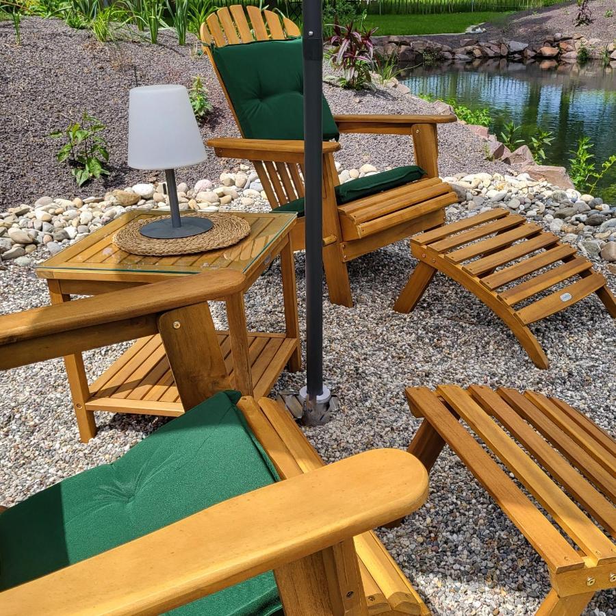 Komfort Ferienwohnungen Mit Wellness-Garten - Gaestehaus Am Bachlauf - Losheim Am See Bagian luar foto